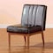 Baxton Studio Daymond Mid-Century Modern Dark Brown Faux Leather and Walnut Brown Finished Wood Dining Chair 186-11350-Zoro - alternate 4